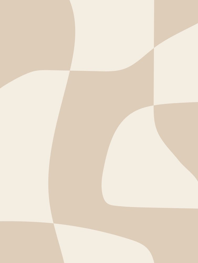 Beige Abstract Shapes 2