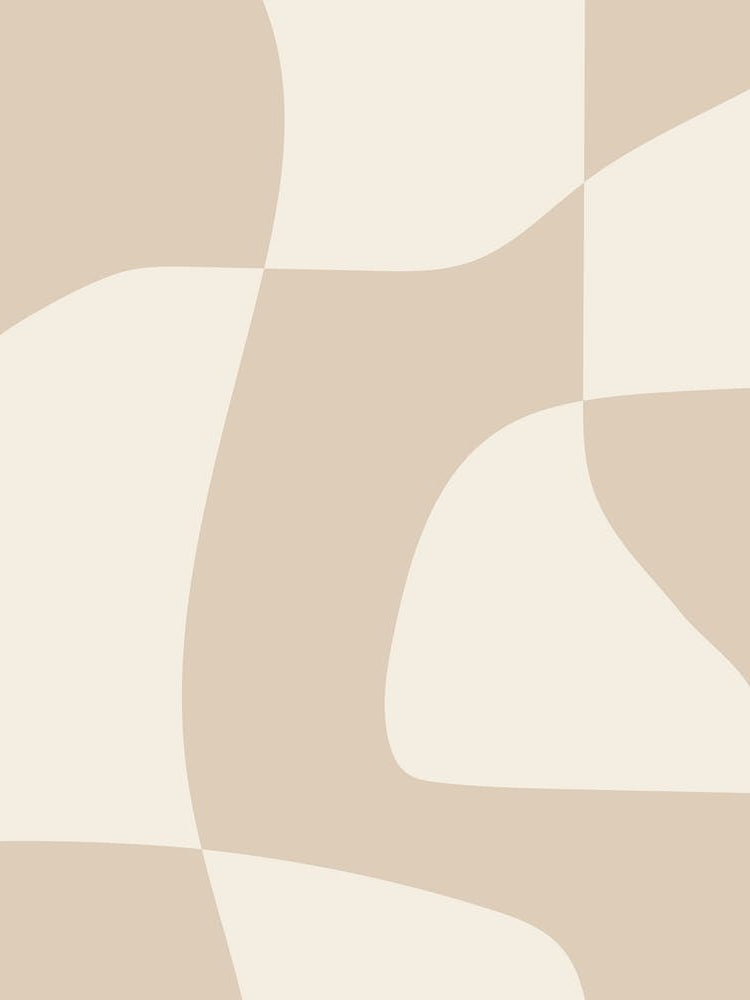 Beige Abstract Shapes 2