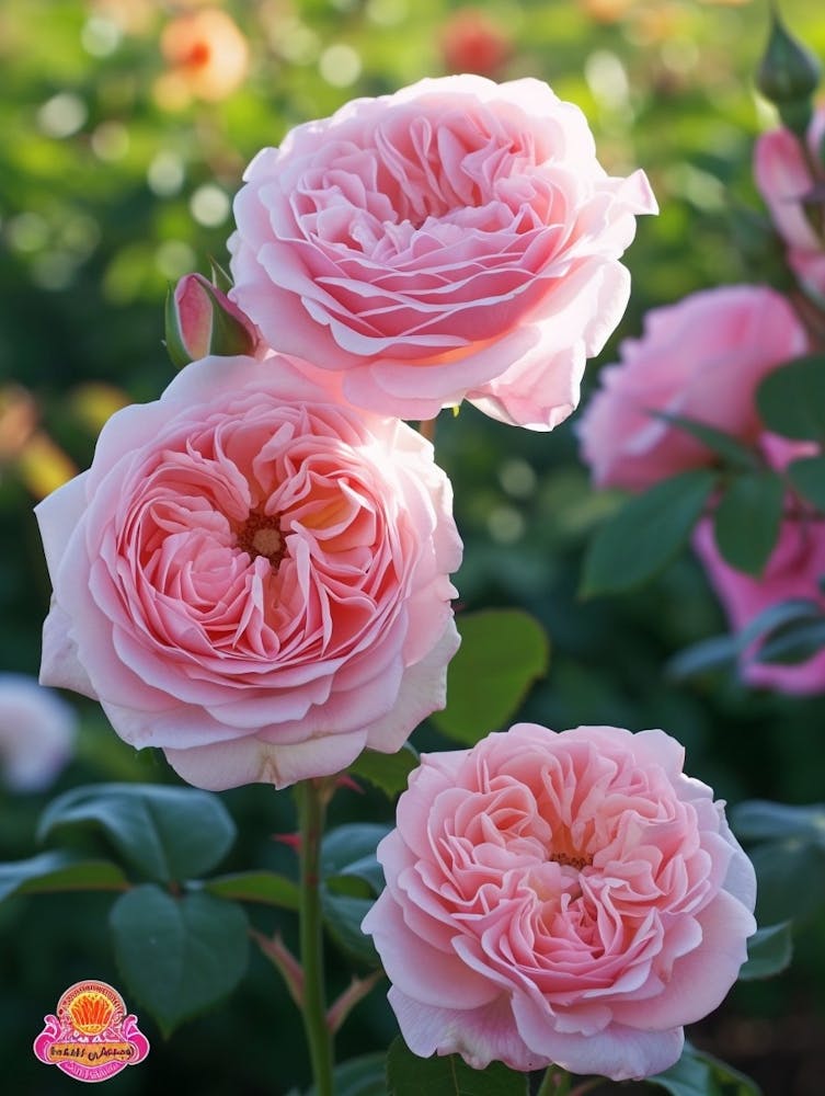 English Roses Painting Dotted Line 3