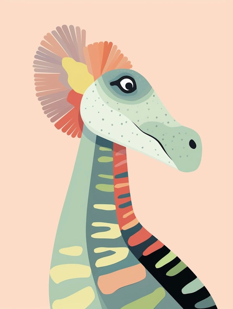 Colourful Dinosaur Corythosaurus 2