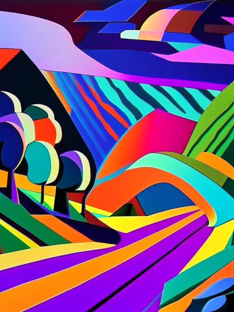 Cosmic Background Radiation Abstract Modern Pop Space