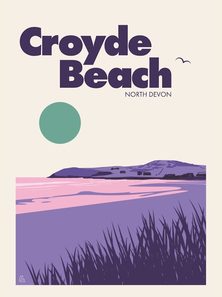 Croyde Beach, North Devon (Purple)