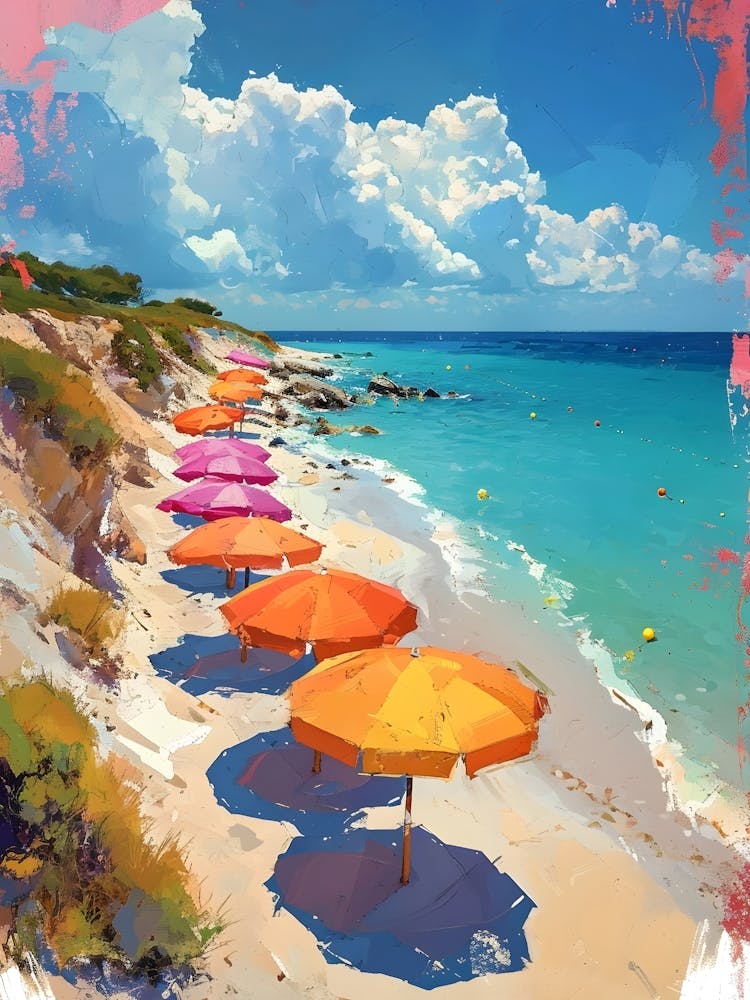 Umbrellas On The Beach 5