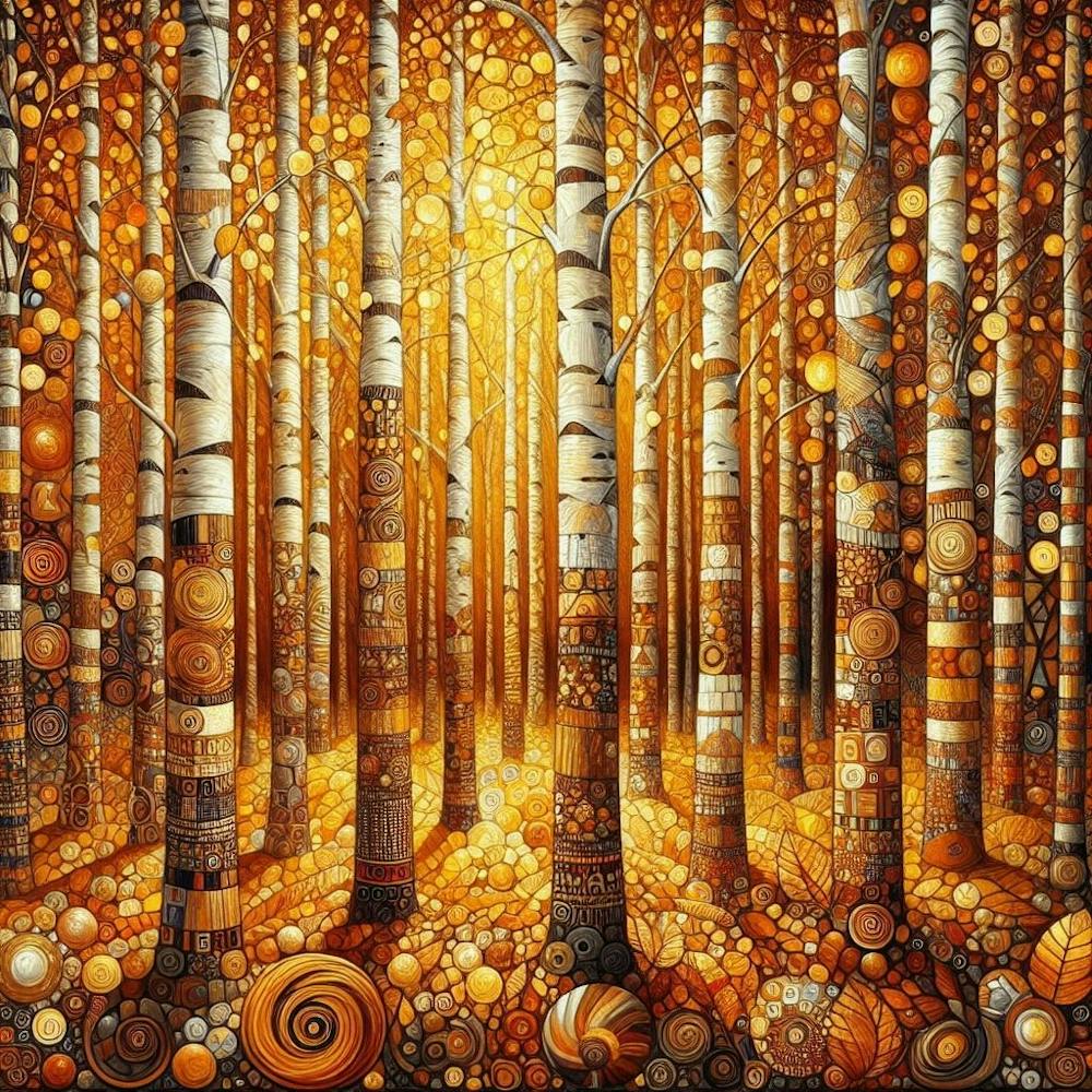 gustav klimit Birch Forest 1