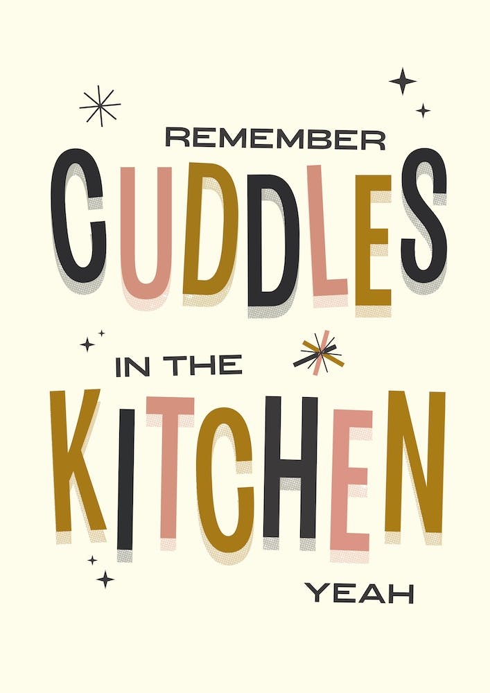 Cuddles In The Kitchen Brown