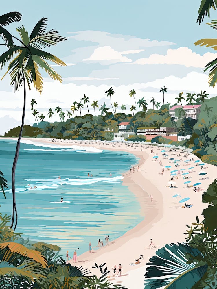 Carlisle Bay Beach, Barbados, Matisse And Rousseau Style 4
