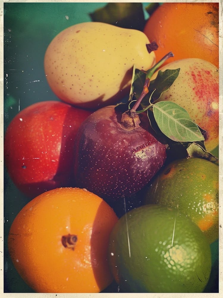 Funky Frucht Polaroid inspiriert 4