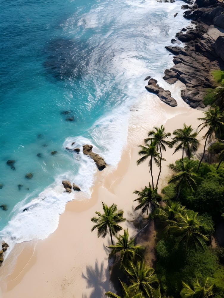Aerial View Of A Tropical Beach 1