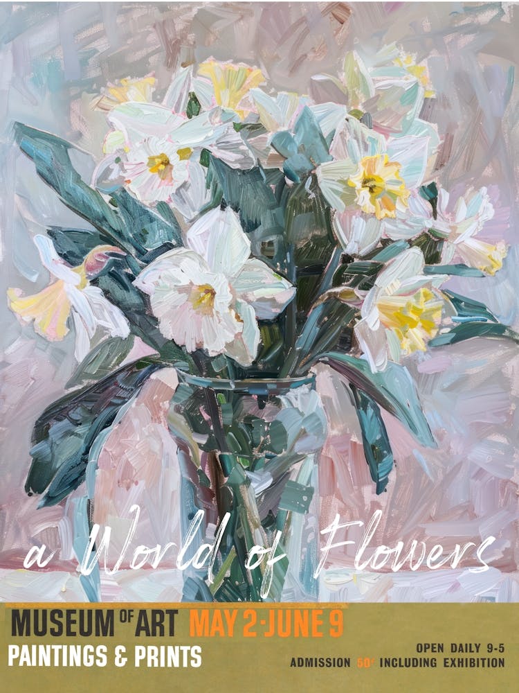 A World Of Flowers, Van Gogh Exhibition Daffodils 1