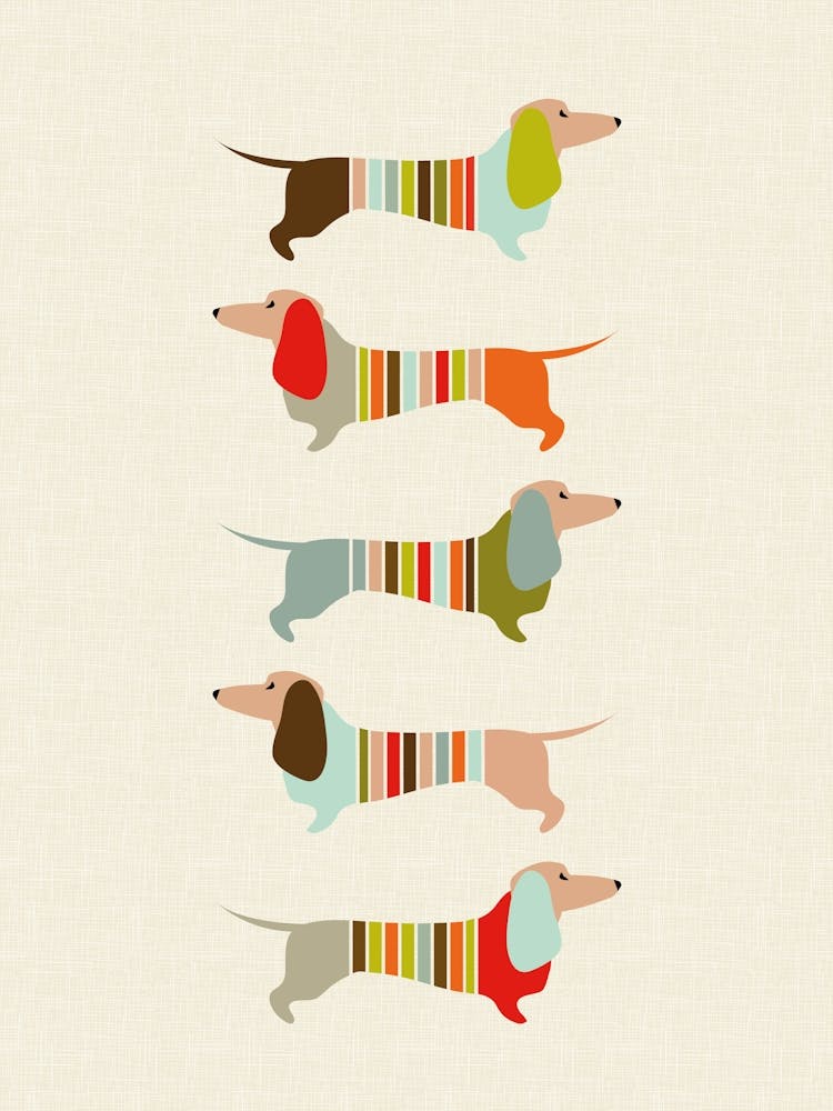 Sausage Dogs Print