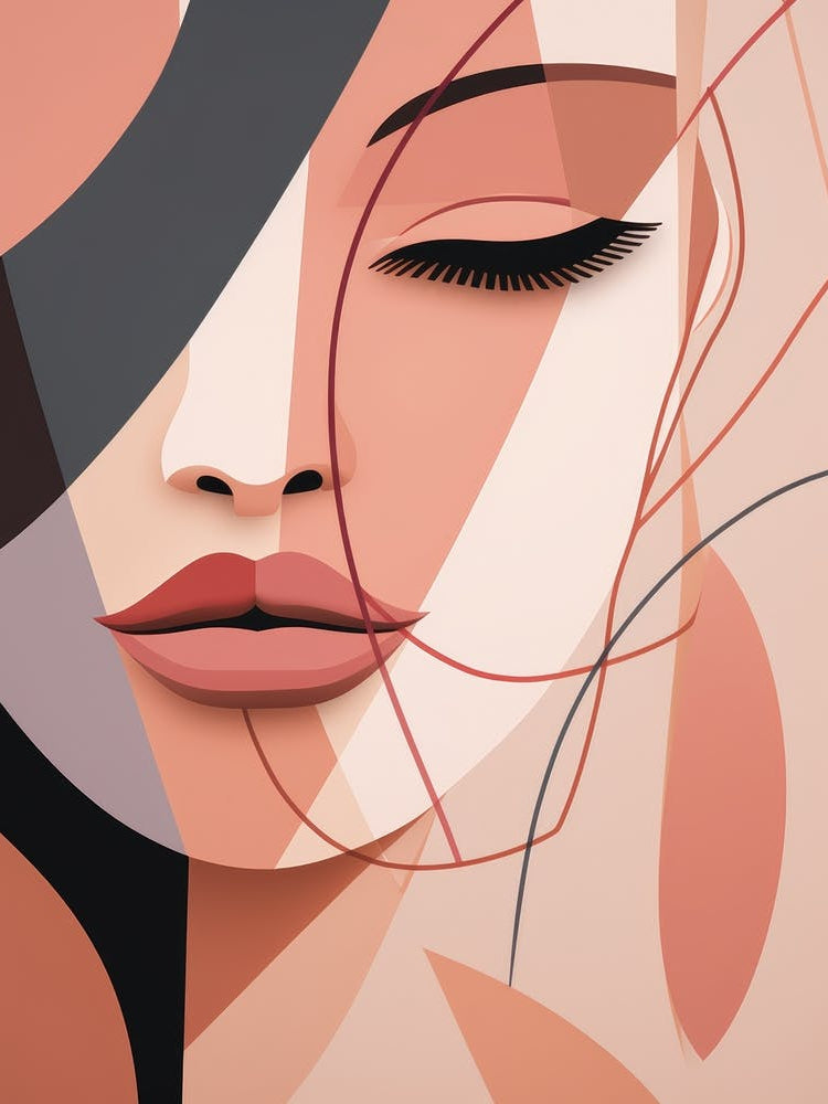 Abstract Women'S Face