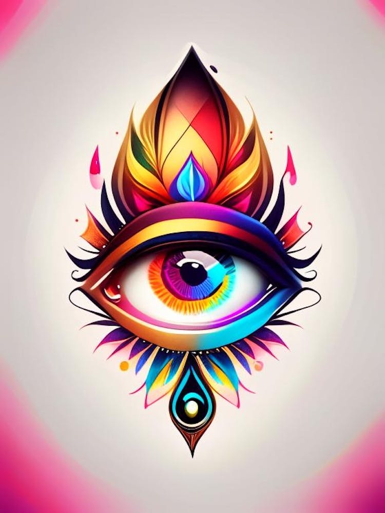 Digital Art, Symbol, Third Eye Tattoo 2