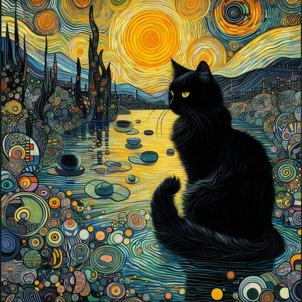 Starry Night Cat 11