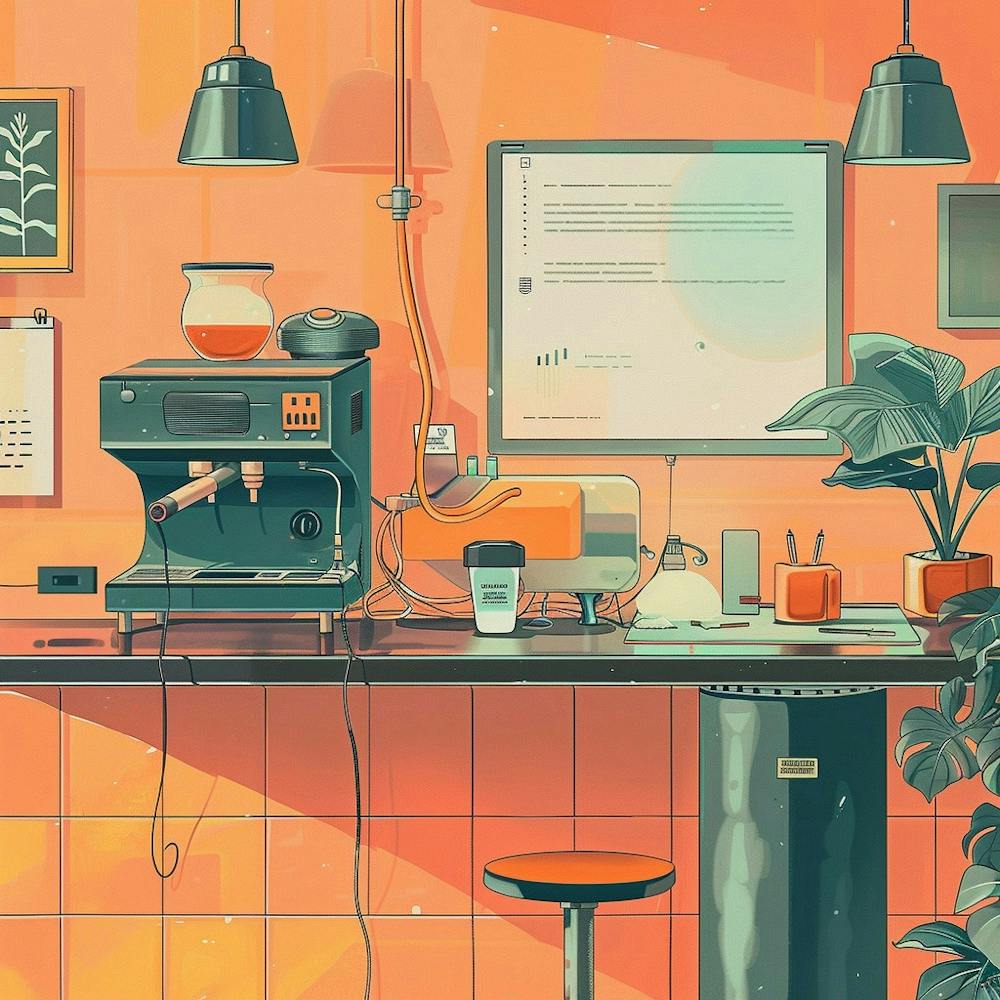 Coffee Shop Illustration