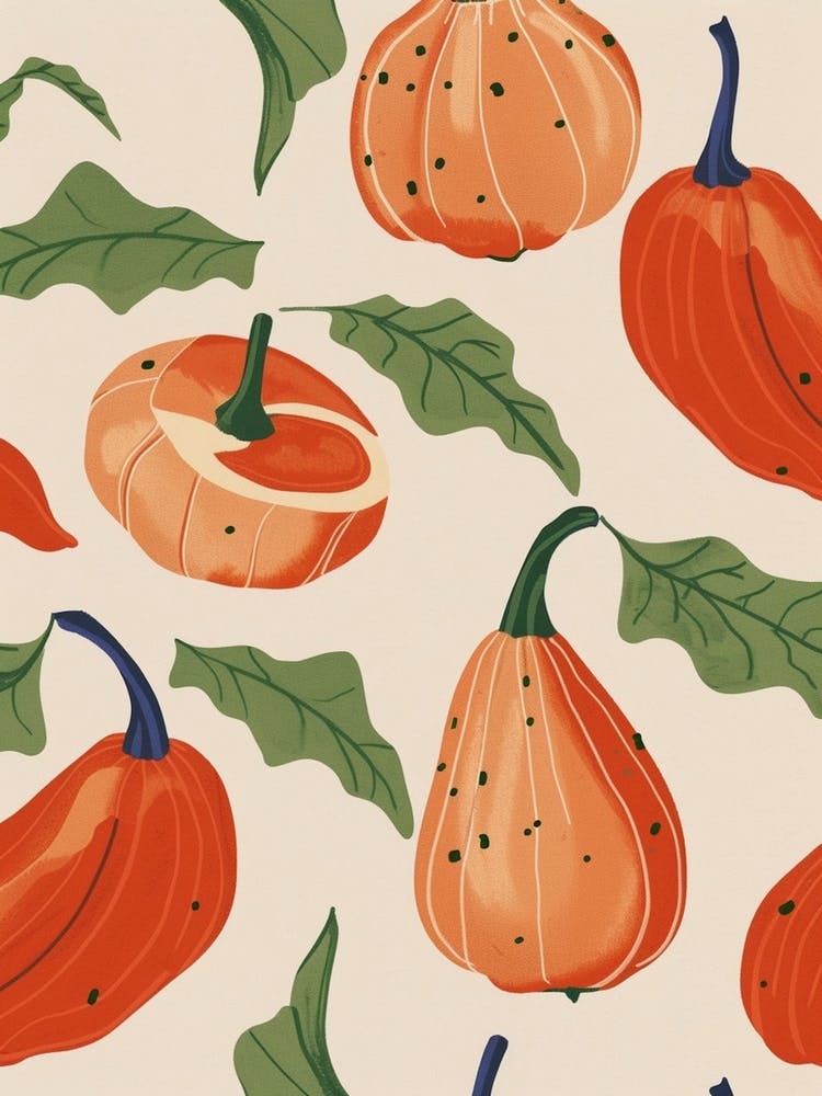 Autumnal Squash Pattern 1