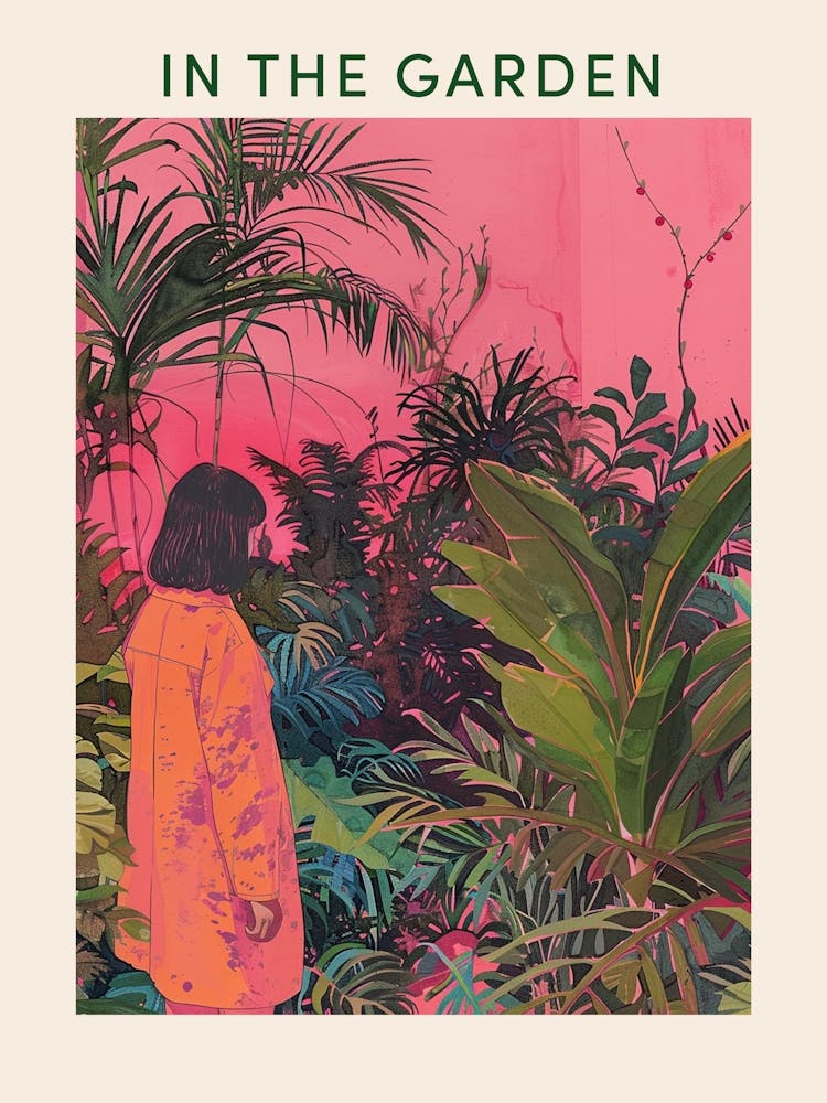 In The Garden Poster Pink 2