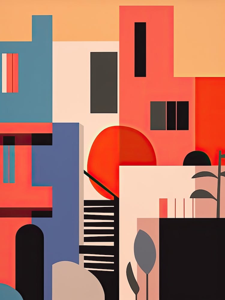 Cape Town, South Africa, Bold Outlines 3