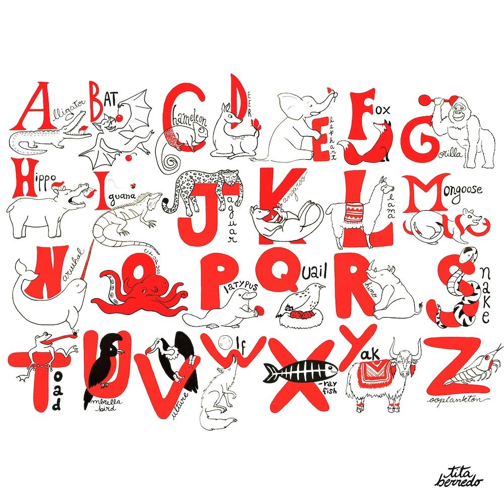Animal Alphabet Square