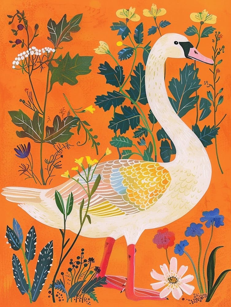 Frühlingsvögel Schwan 4