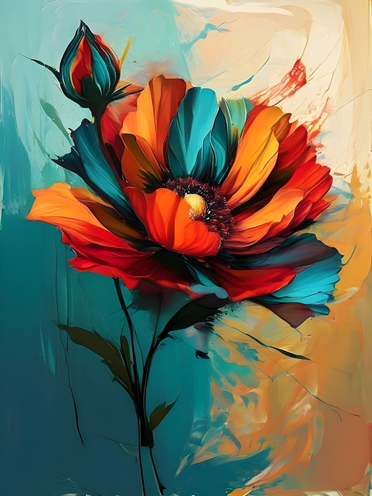 Colorful Flower Painting 3