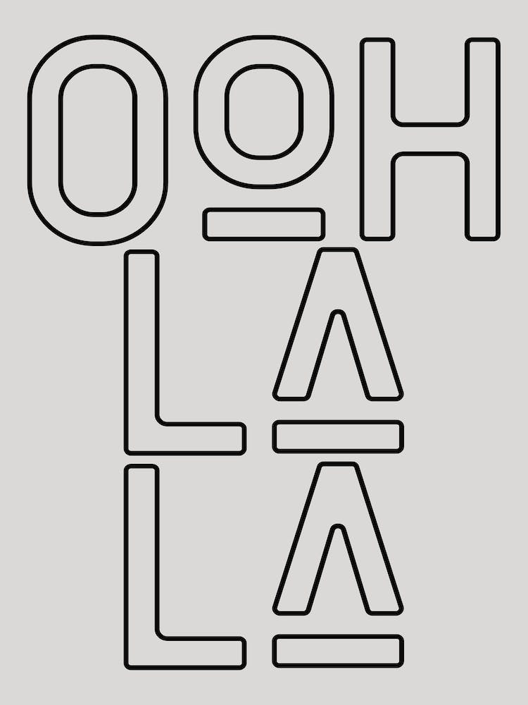 Ooh La La Typographie Vintage