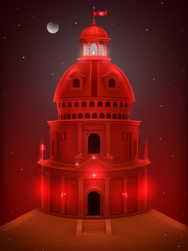 Red Castle In The Night