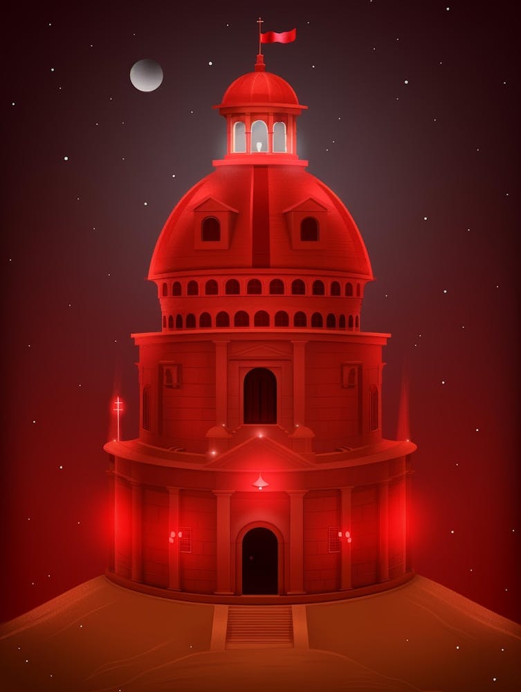 Red Castle In The Night