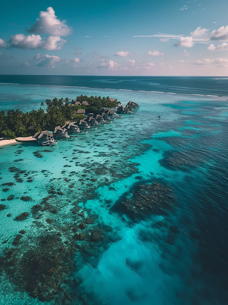 Aerial View Of A Tropical Island 2