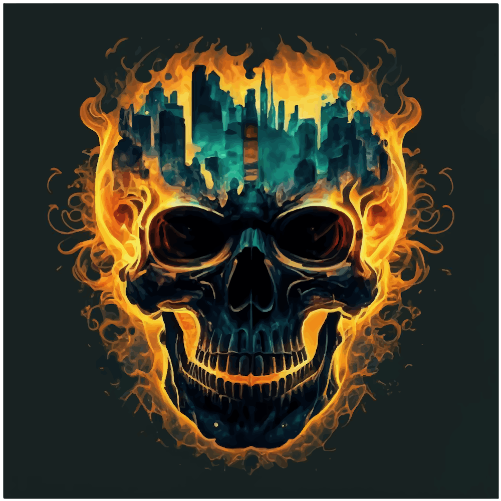 Skull In Flames