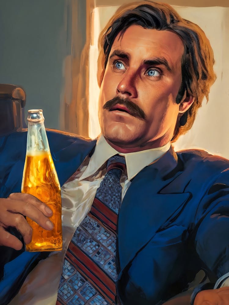 That Escalated Quickly, Anchorman, Will Farrell Meme Art
