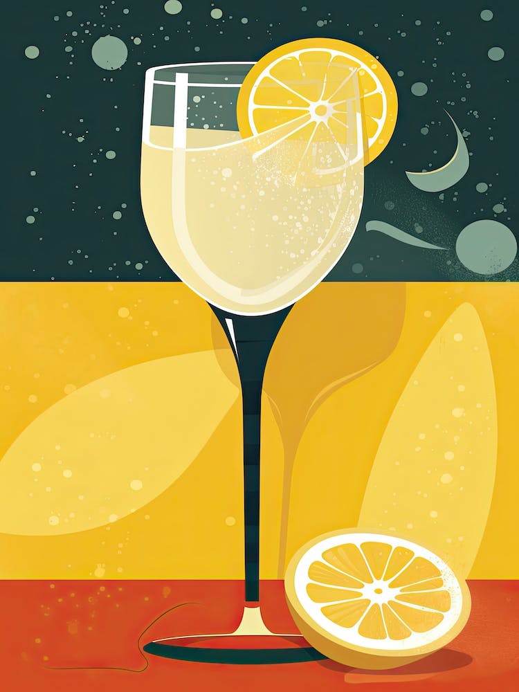 French 75 Cocktail Mid Century Modern 4