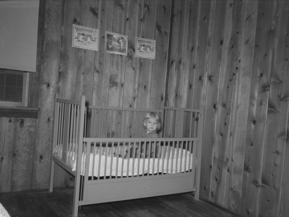 Child In Bed In Farm Home, Lake Dick Project, Arkansas By Russell Lee