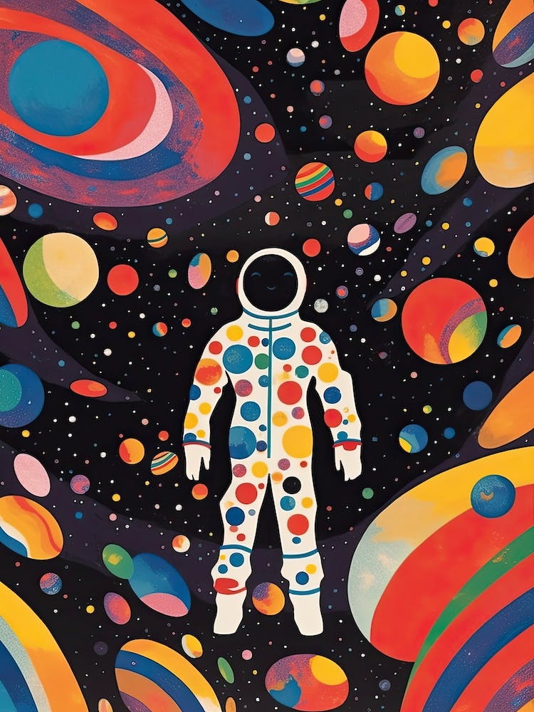 Astronaut Colourful Illustration 13