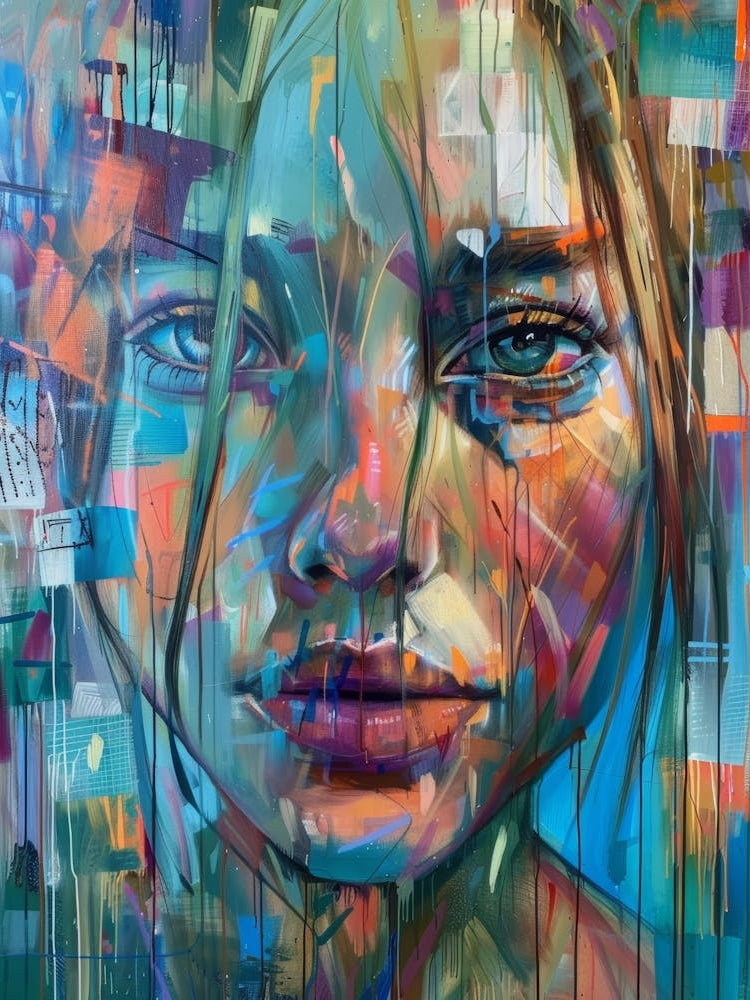 Abstract Of A Woman'S Face 11