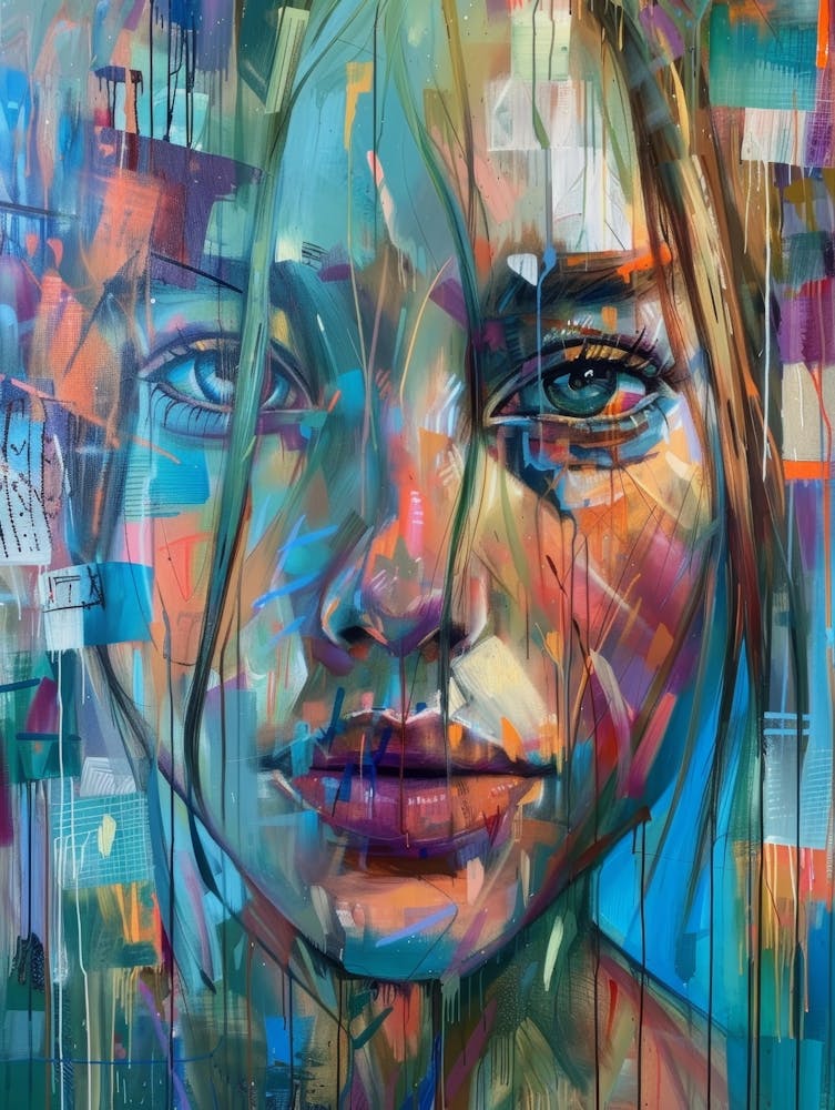 Abstract Of A Woman'S Face 11