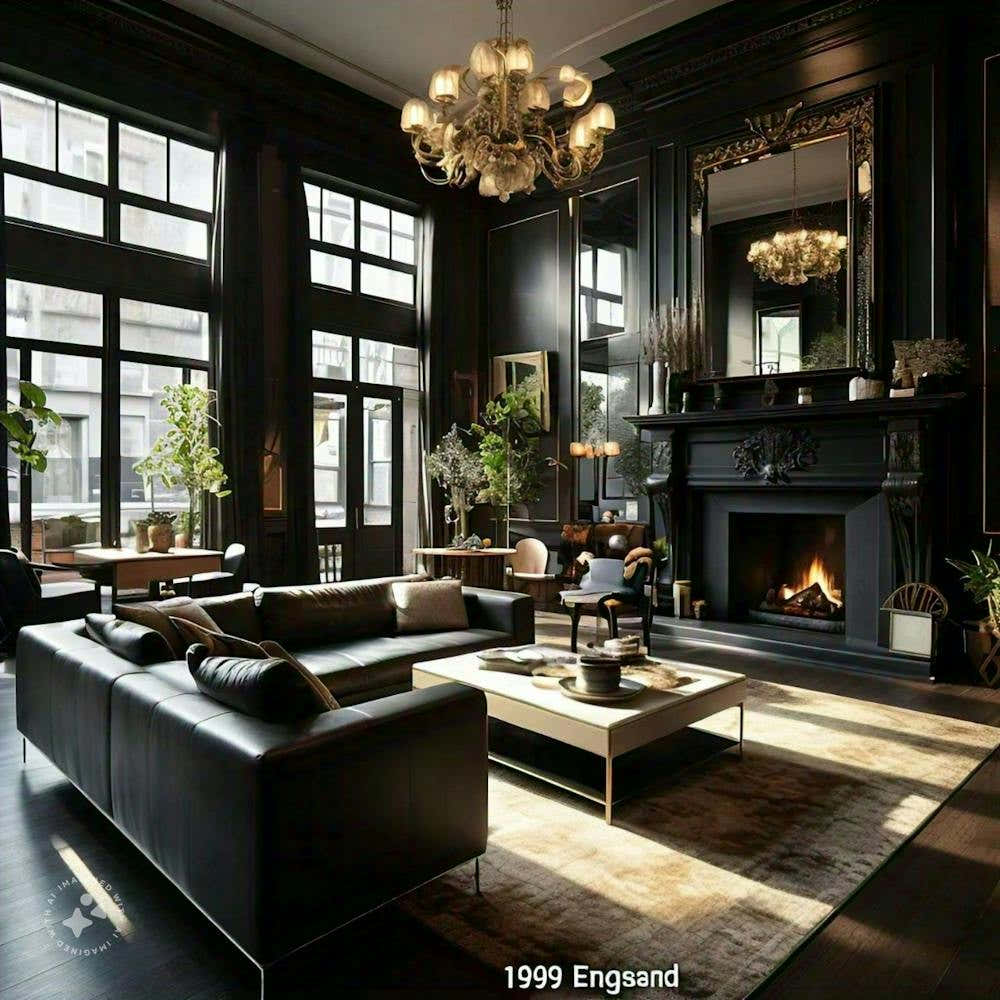 Black Living Room