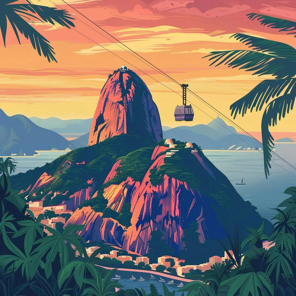 A Sugarloaf Mountain In Rio De Janeiro Lofi Illu 1719995814 4