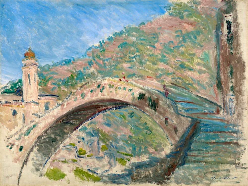 Bridge At Dolceacqua (1884), Claude Monet