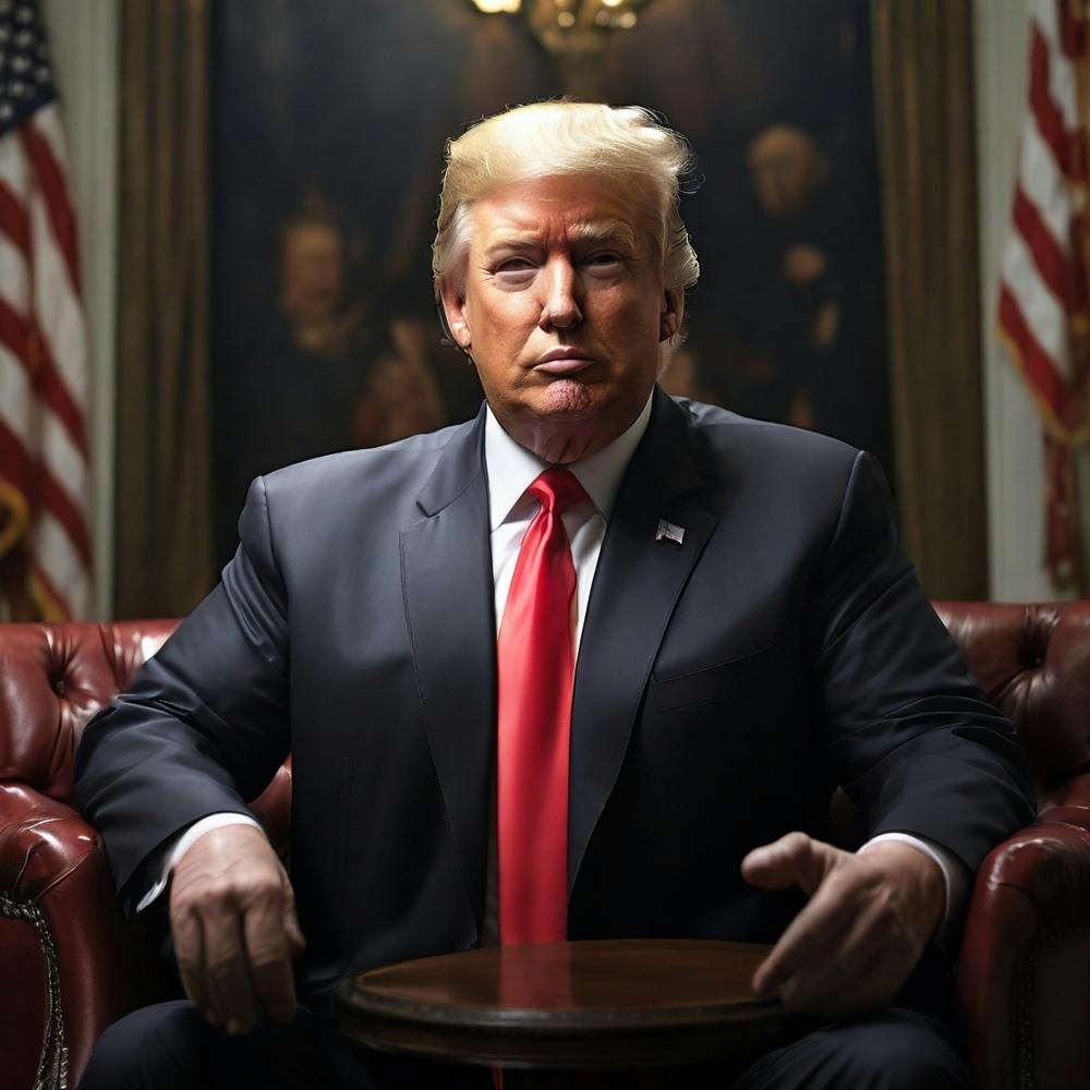 Trump Portrait Make America Great Again 2024 us election