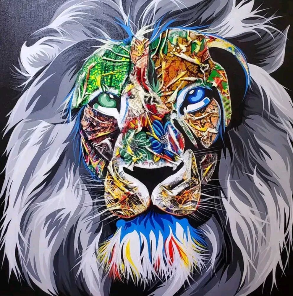 Abstract Lion