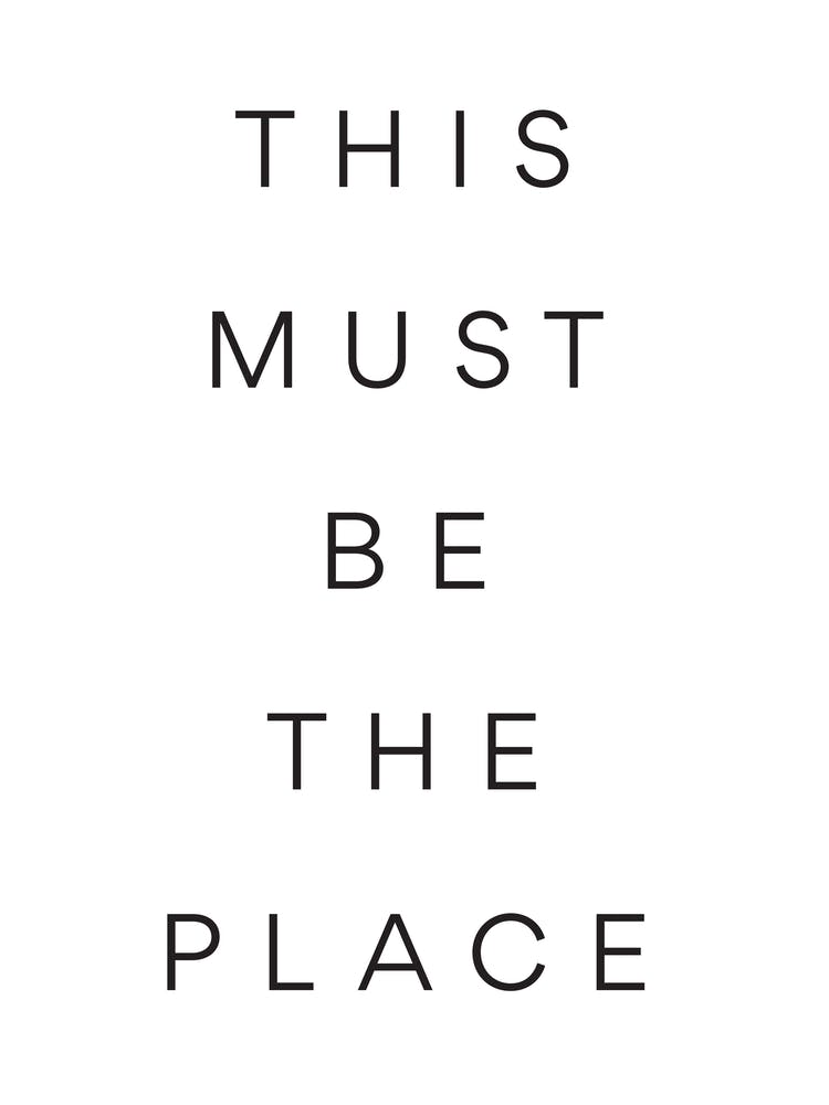 This Must Be... - Songtext Wandkunst Poster Druck