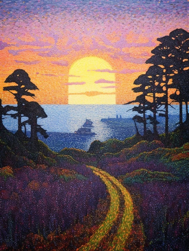 Whidbey Island Pointllism 13