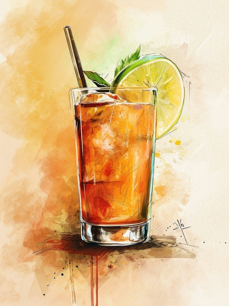 Cocktail Watercolour Inspired 4