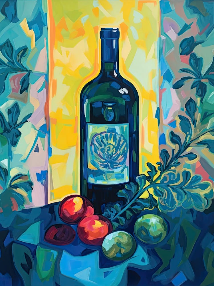 Pinot Grigio Wine Illustration 3