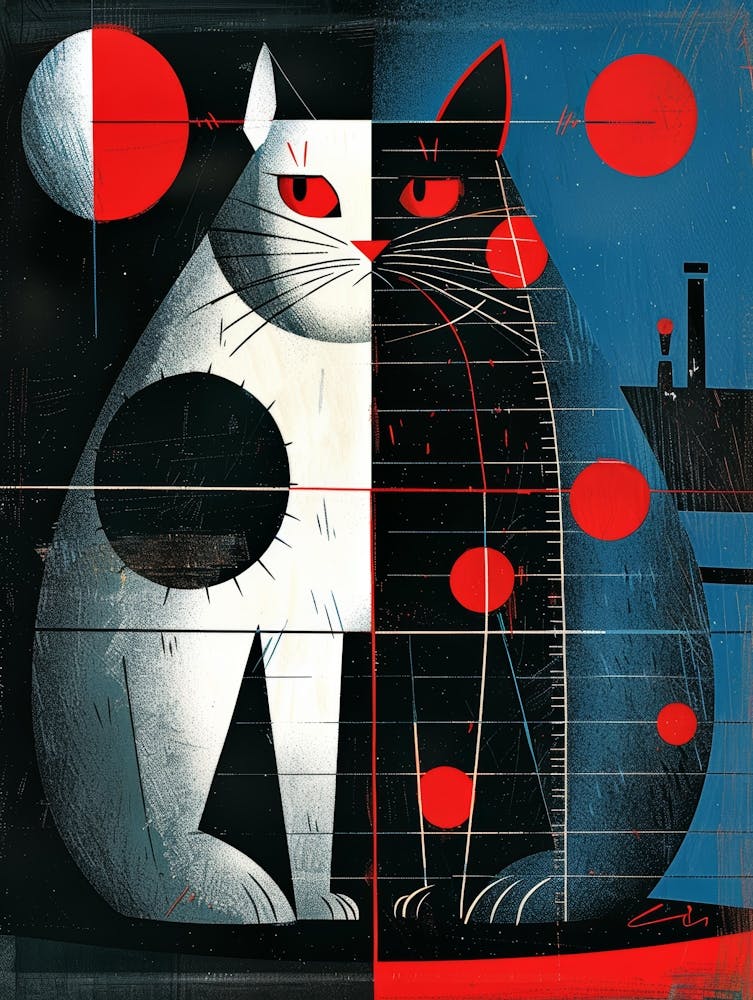 Cat And Moon