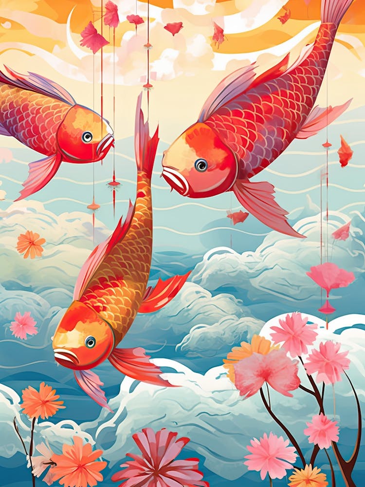 Carp Streamers Japanese Kitsch 1