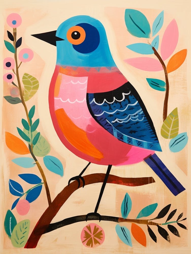 Pink Scandi Bluebird 3