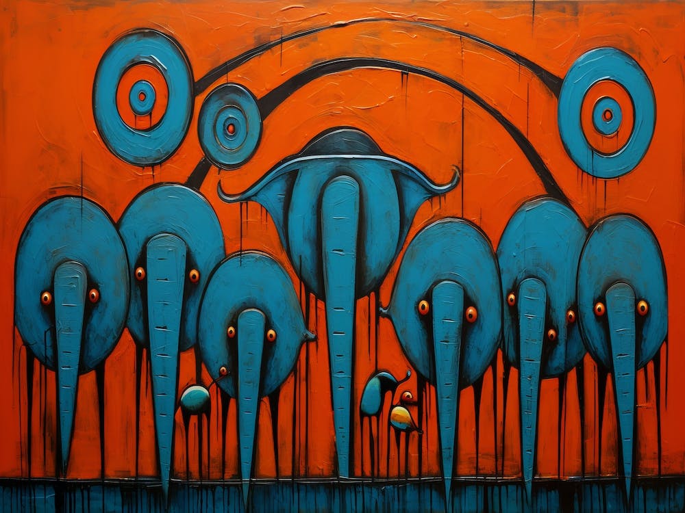 Diktorrr Blue Birds In Water Painting By D Rinzaik And David Zo 0b18253d 3272 47e3 9054 Bd096f49a708 Topaz Enhance