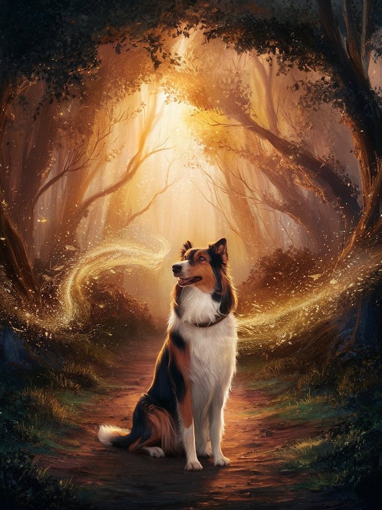 Dog In The Woods