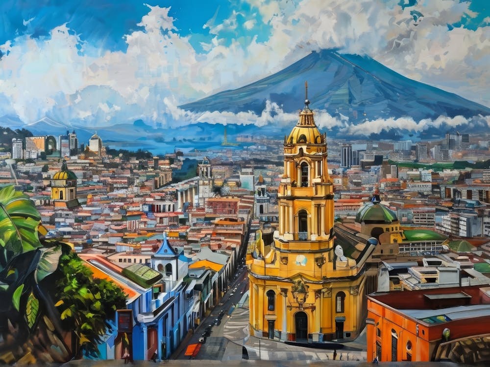 Cityscape Of Mexico City art